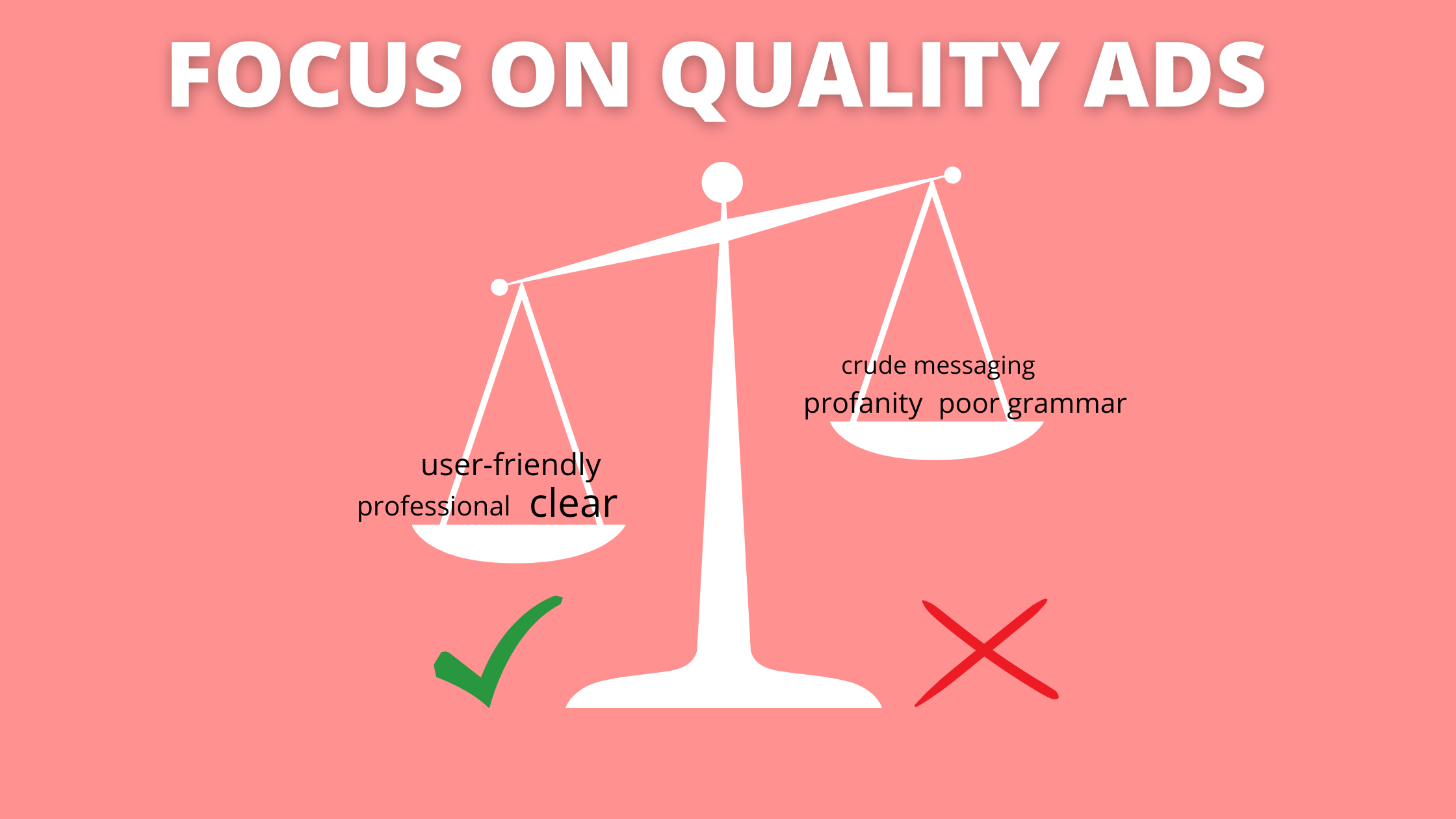 Focus on quality ads to pass the Facebook review process