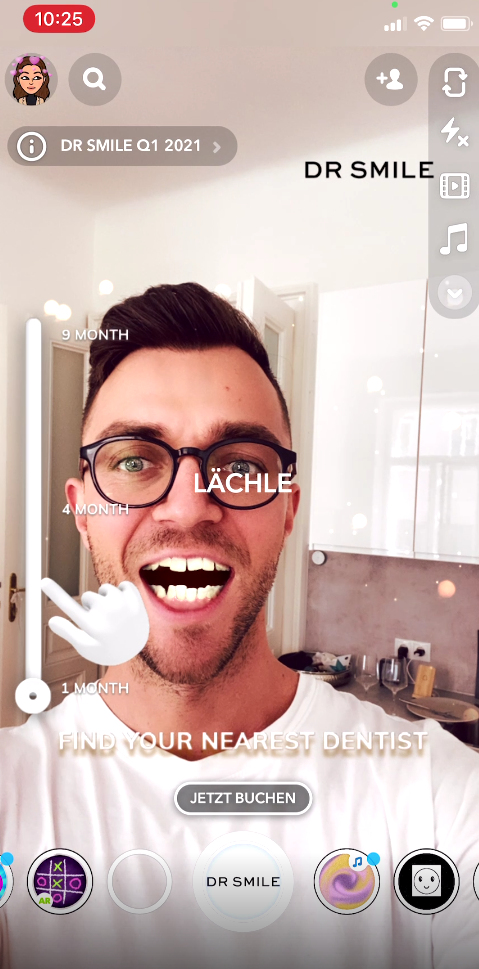 Dr Smile Snapchat Dentist Locator ad