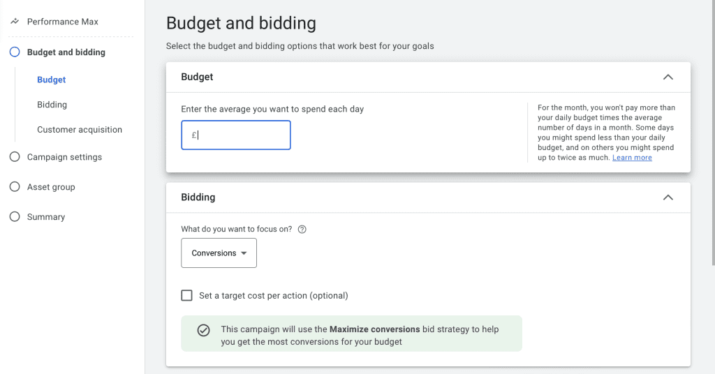 How to set up a Google Performance Campaign