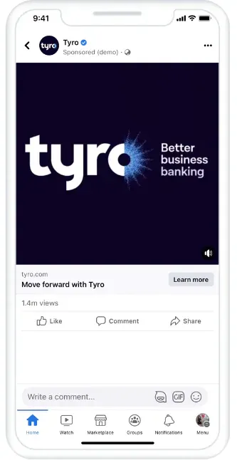 Tyro Facebook Ad