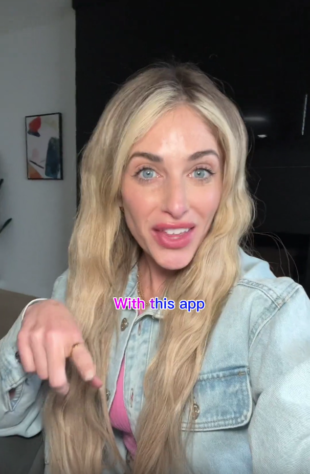 Blonde woman in UGC style TikTok Spark Ad
